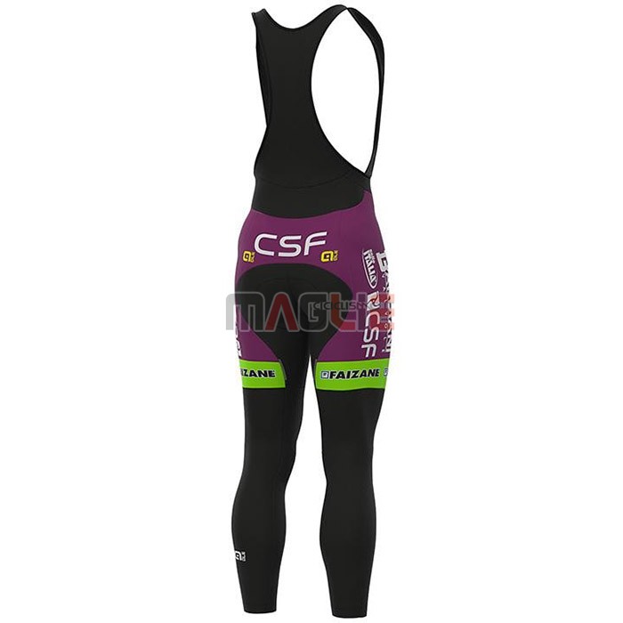 Maglia Bardiani Csf Manica Lunga 2020 Viola Verde